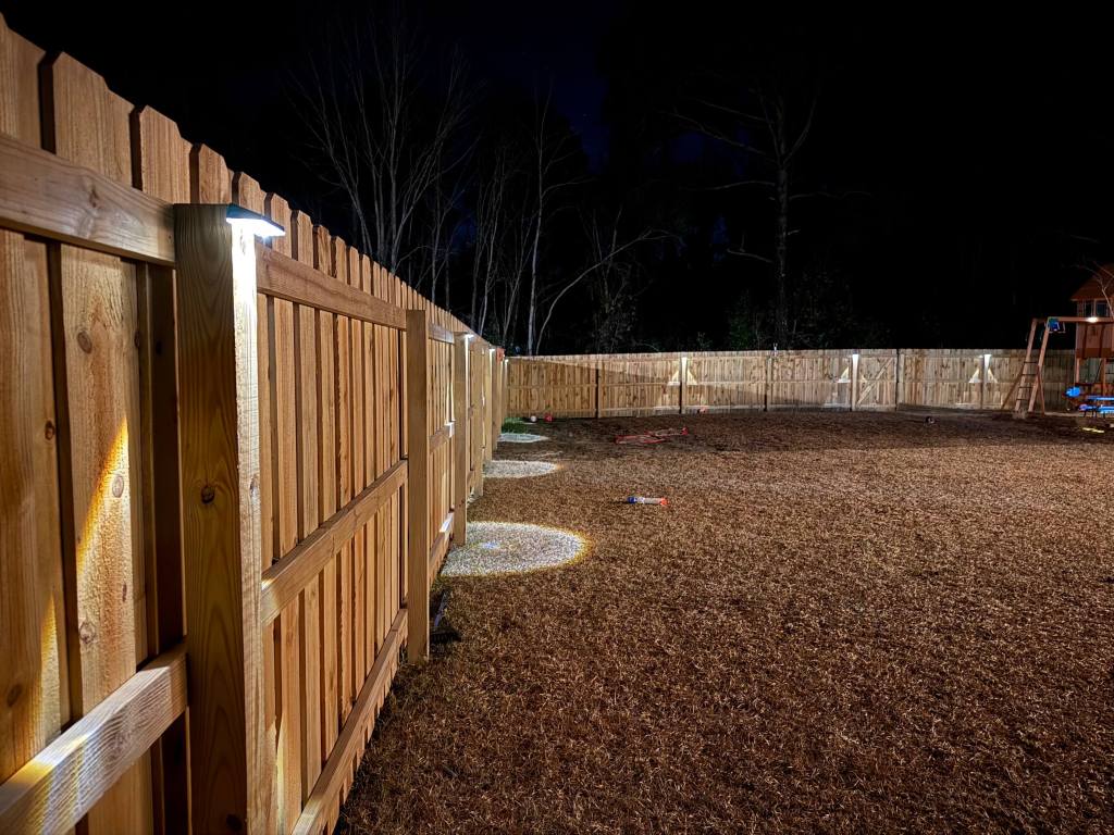 Adding Lights to our Backyard&nbsp;Fence
